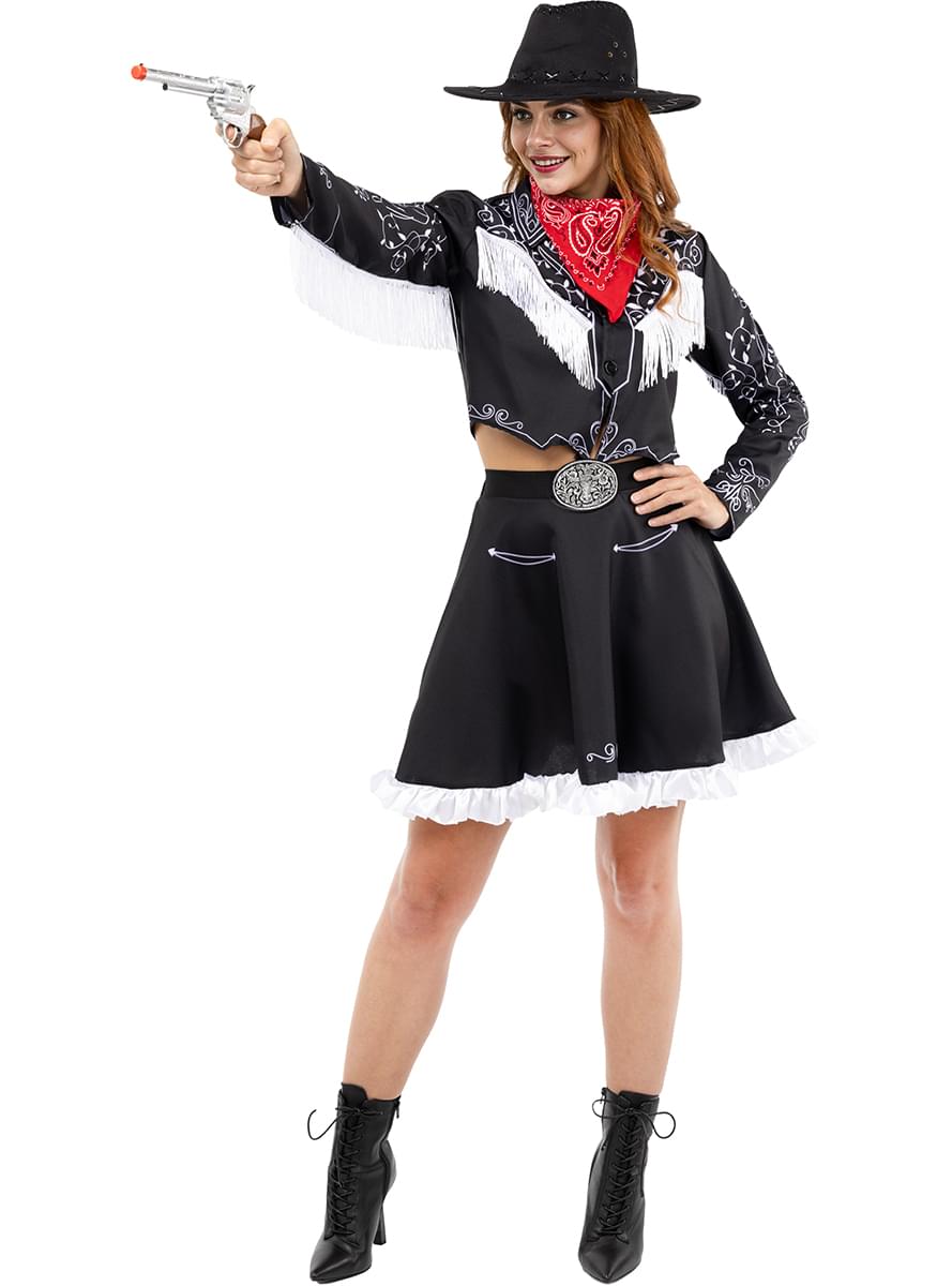 Costume da cowgirl con pistola per donna