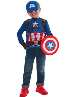 Captain America kostyme sett for barn