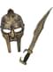 Spartan mask and sword