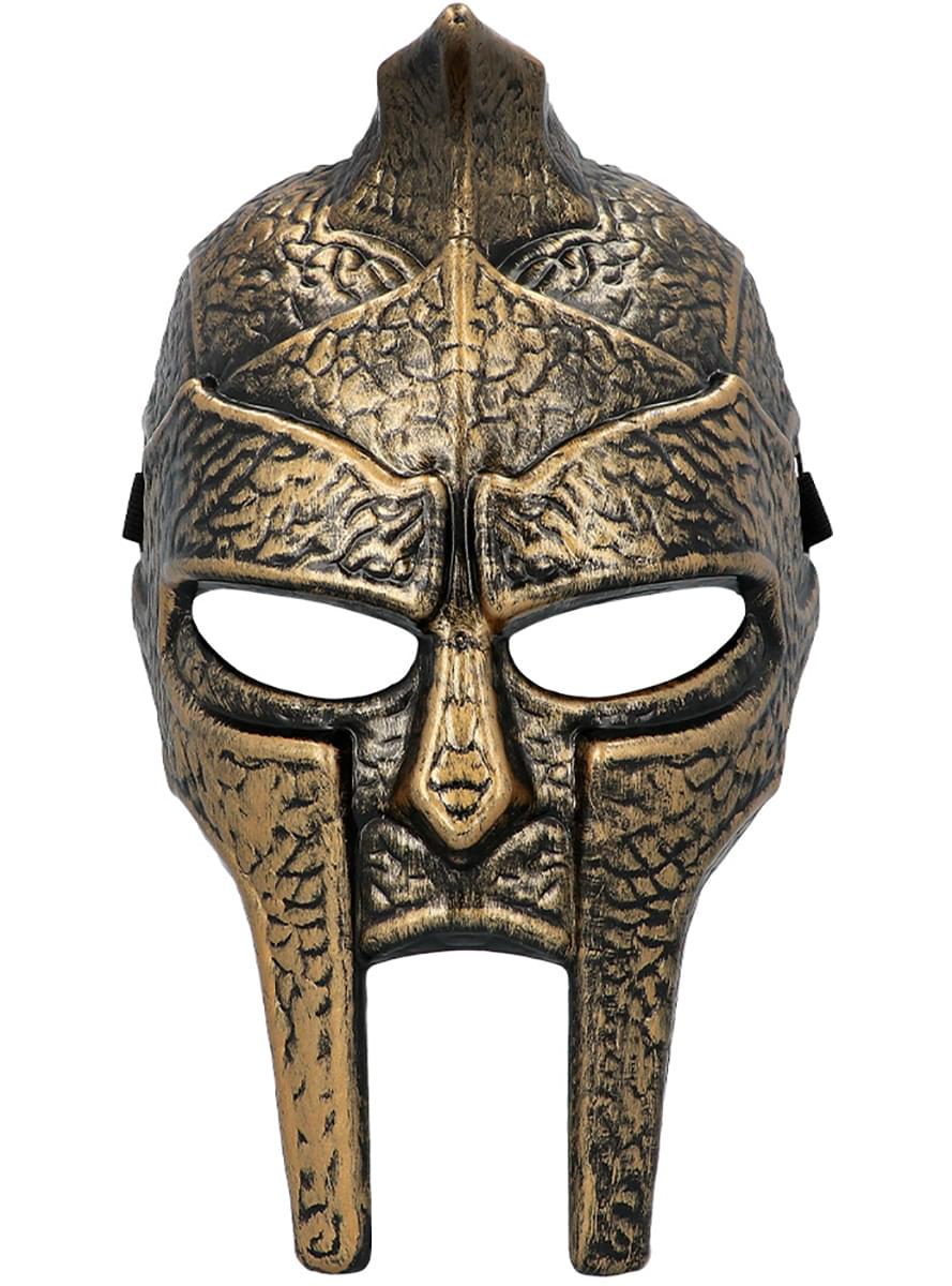 Spartanermaske und Schwert