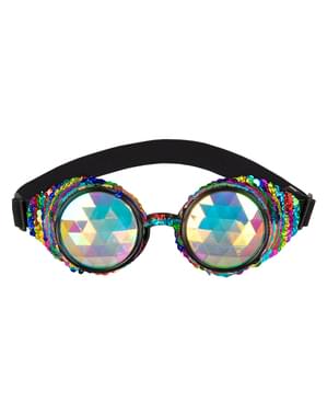 Gafas multicolor con lentejuelas