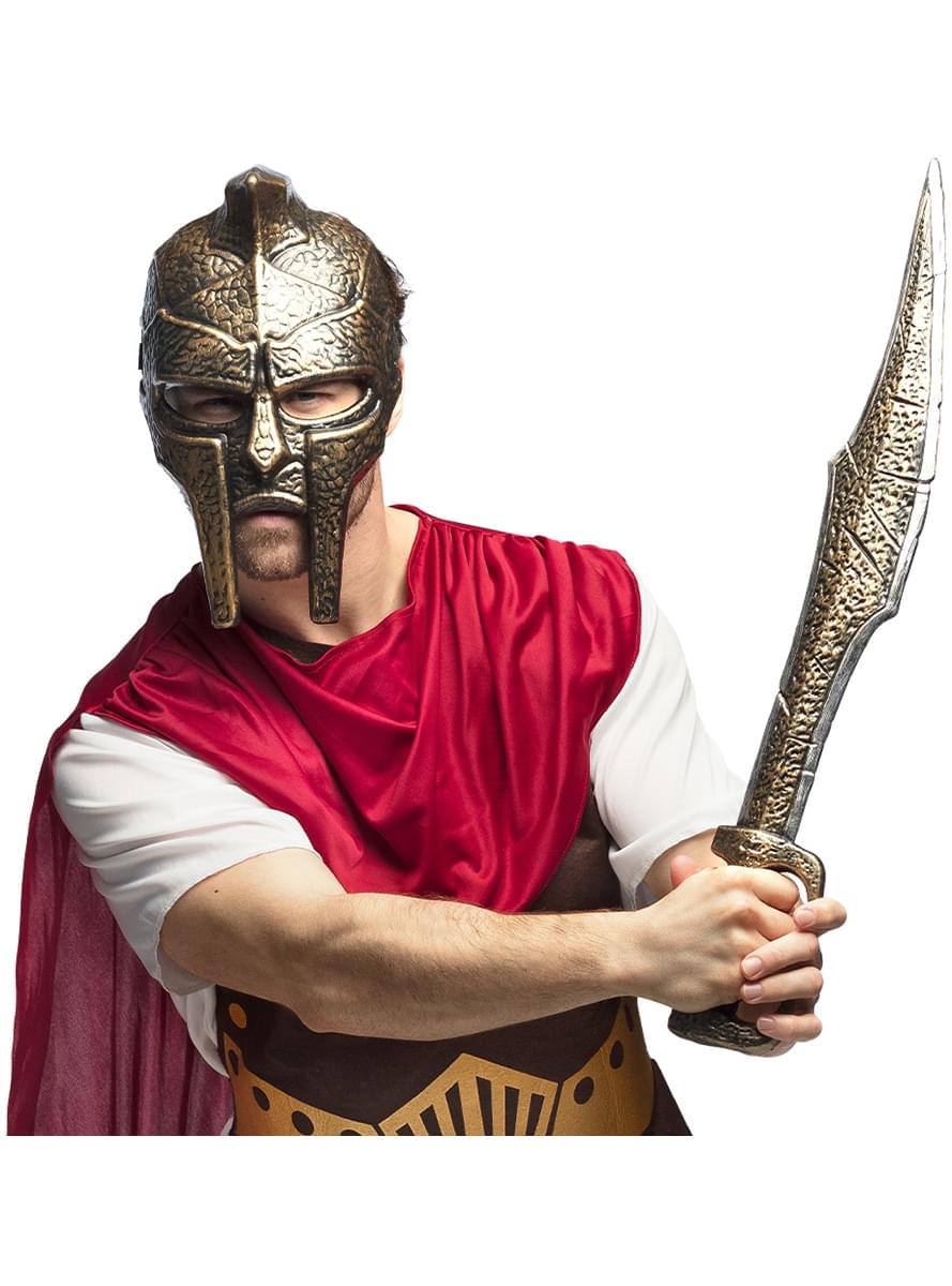 Maschera e spada Spartana