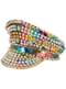Cappello multicolore con paillettes