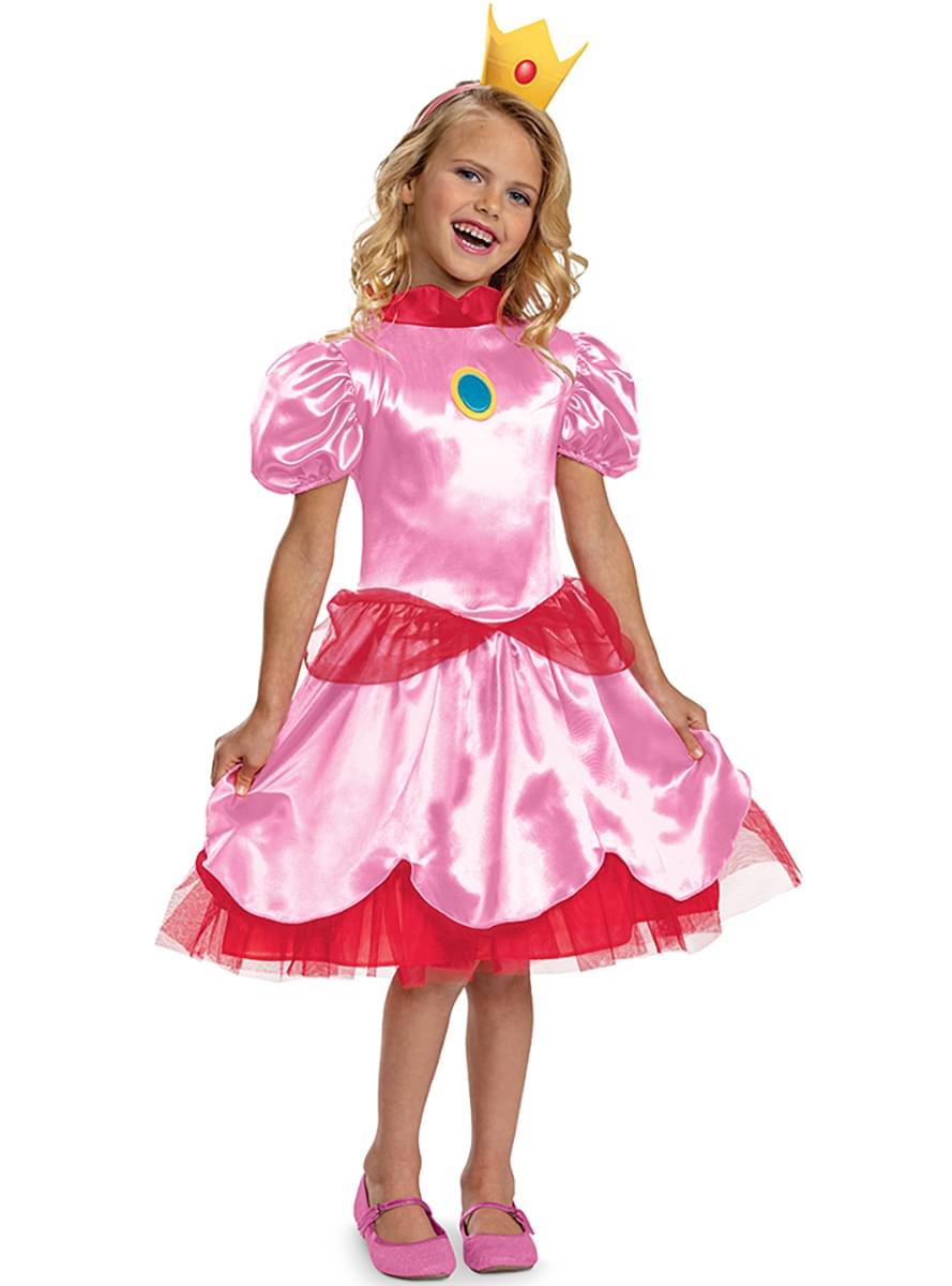 Disfraz de Princesa Peach clásico para niña - Super Mario Bros