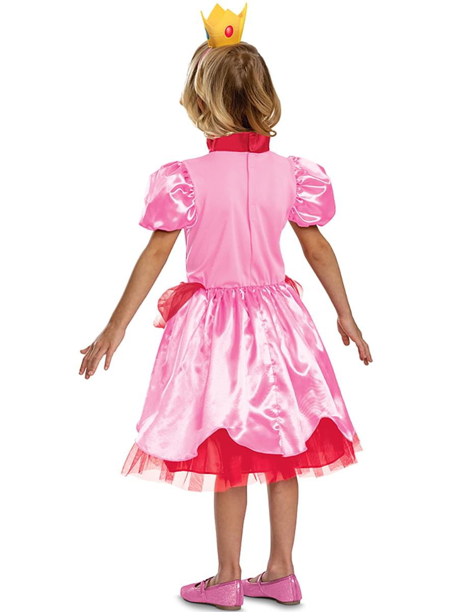 Klassiek prinses Peach kostuum voor meisjes - Super Mario Bros