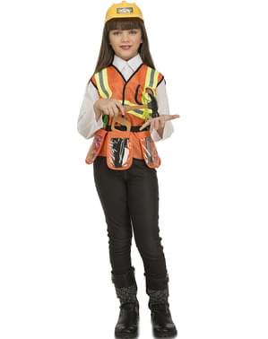 Bygningsarbeider kostyme for barn