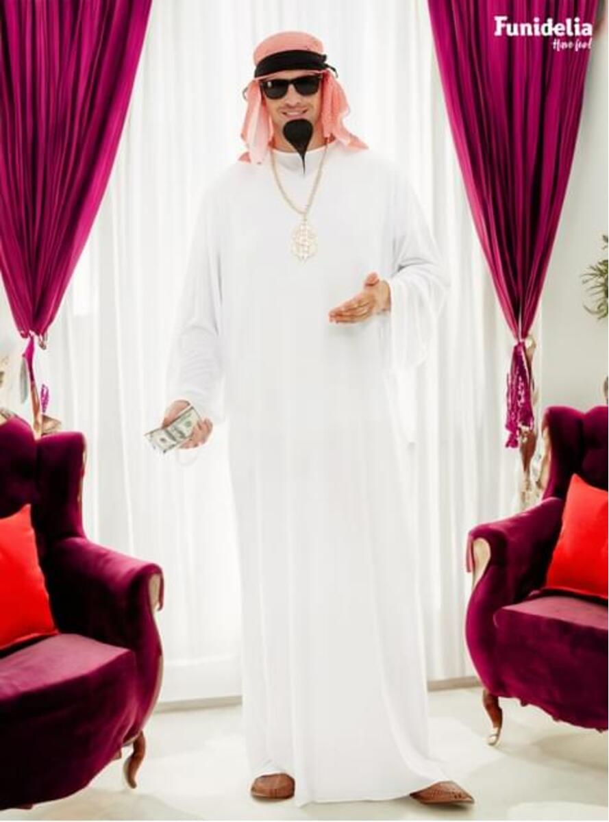 Kostyme som arabisk person med tilbehør Plus Size