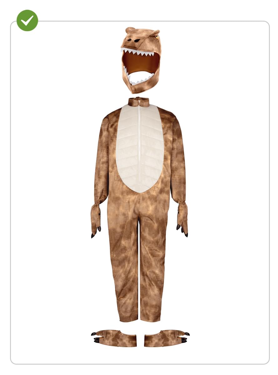 Fantasia de dinossauro T-Rex