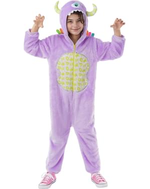 Disfraz de monstruo colorido para niña
