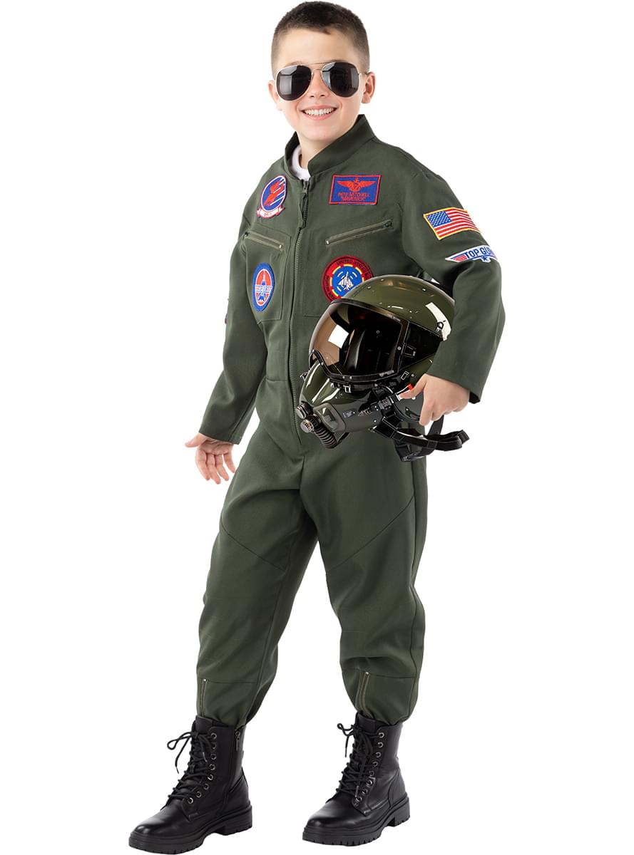 Top Gun lidotāja kostīms zēniem