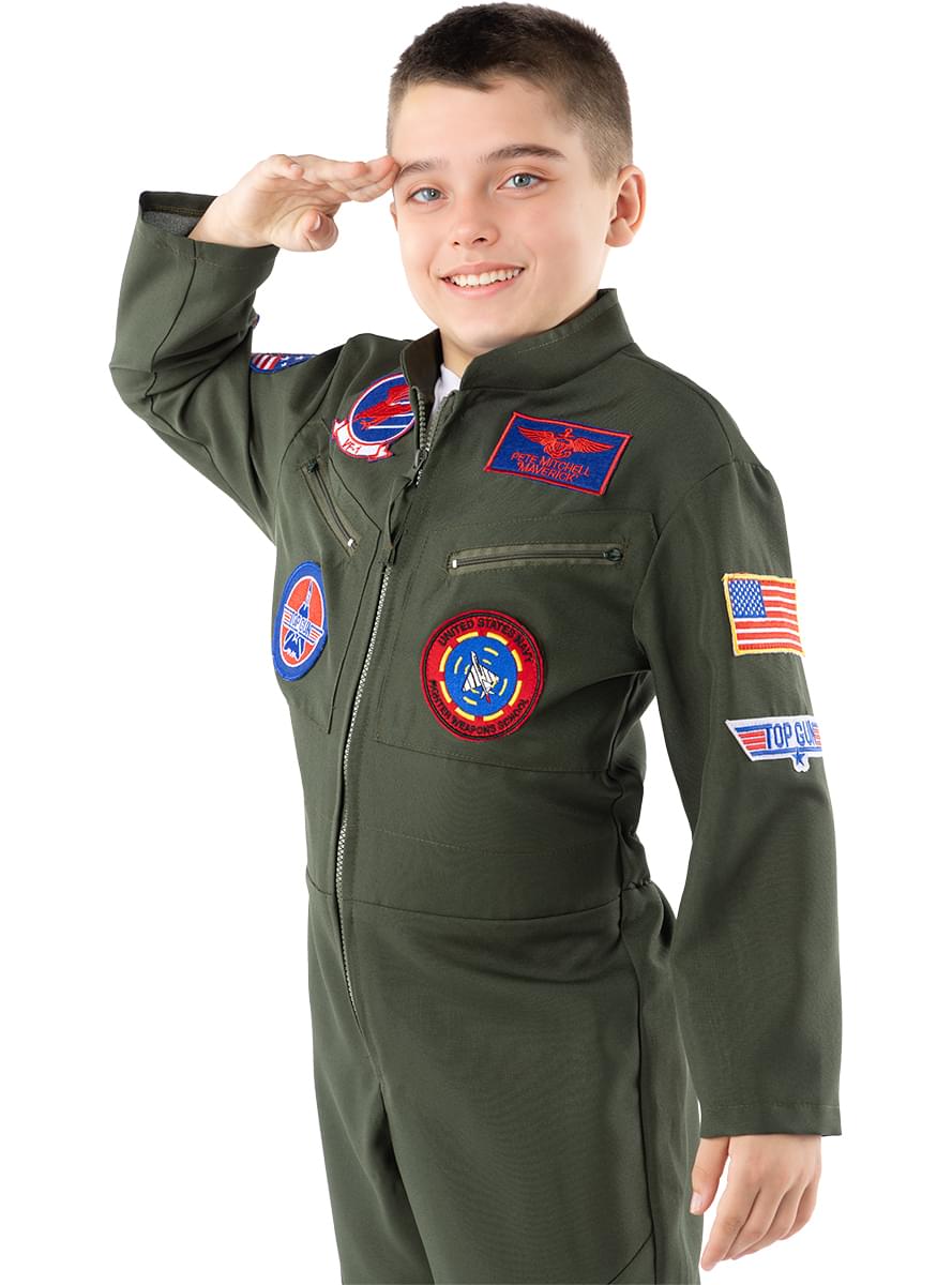 Top Gun lidotāja kostīms zēniem