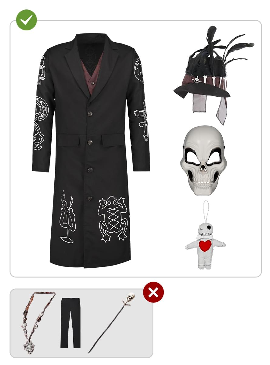 Voodoo skeleton kostým  for men