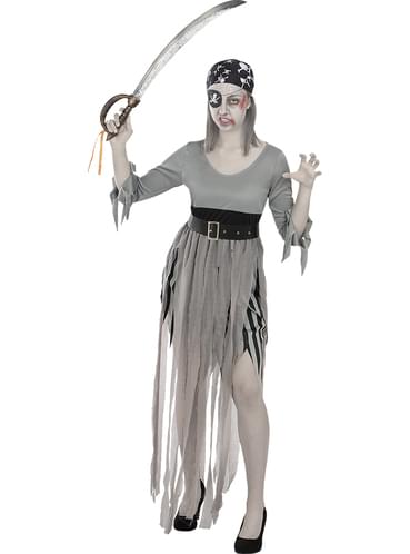 Disfraz de pirata zombie para mujer