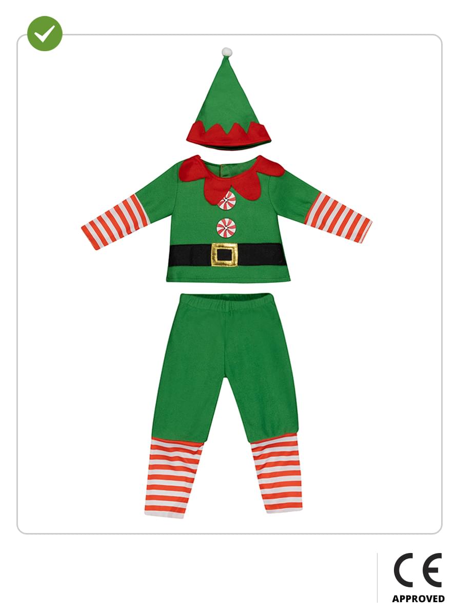 Déguisement lutin de Noël pour bébé