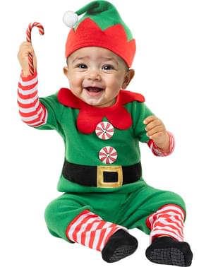 Disfraz de elfo navideño para bebé