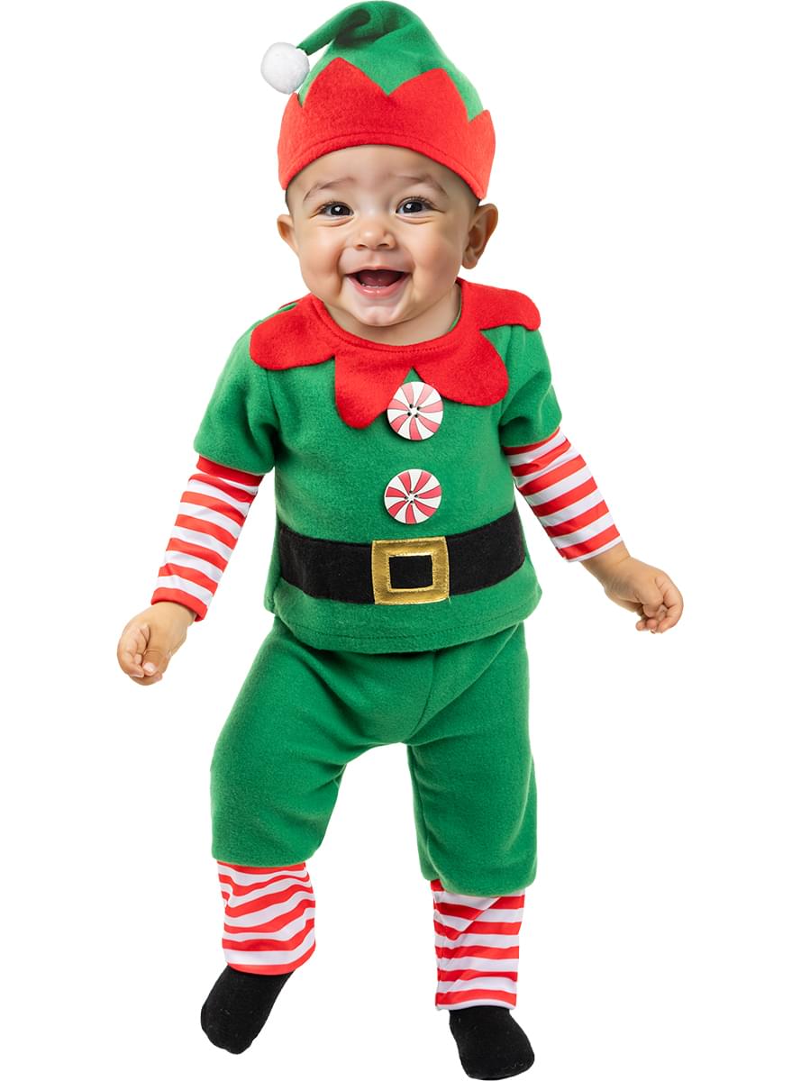 Ziemassvētku elves kostīms zīdainim