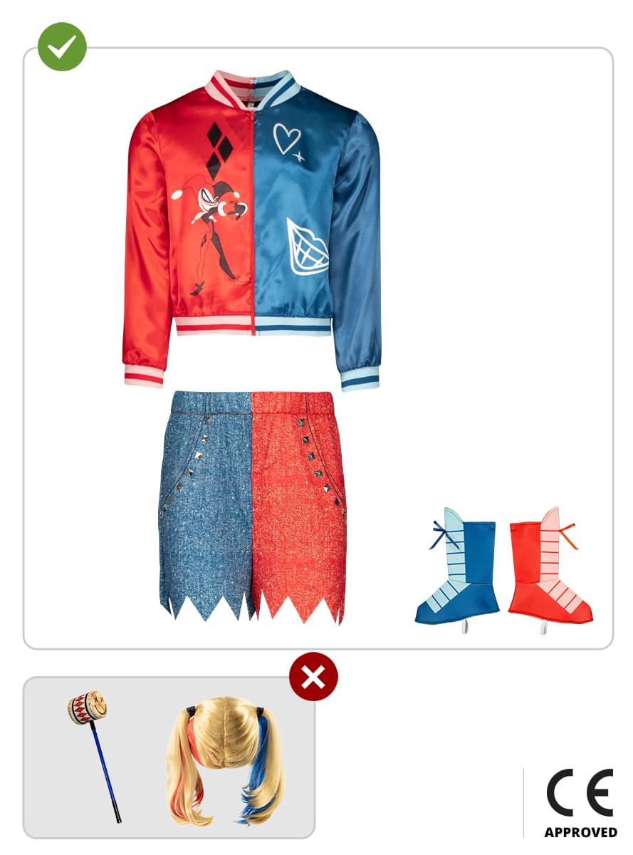 Harley Quinn kostyme for jenter