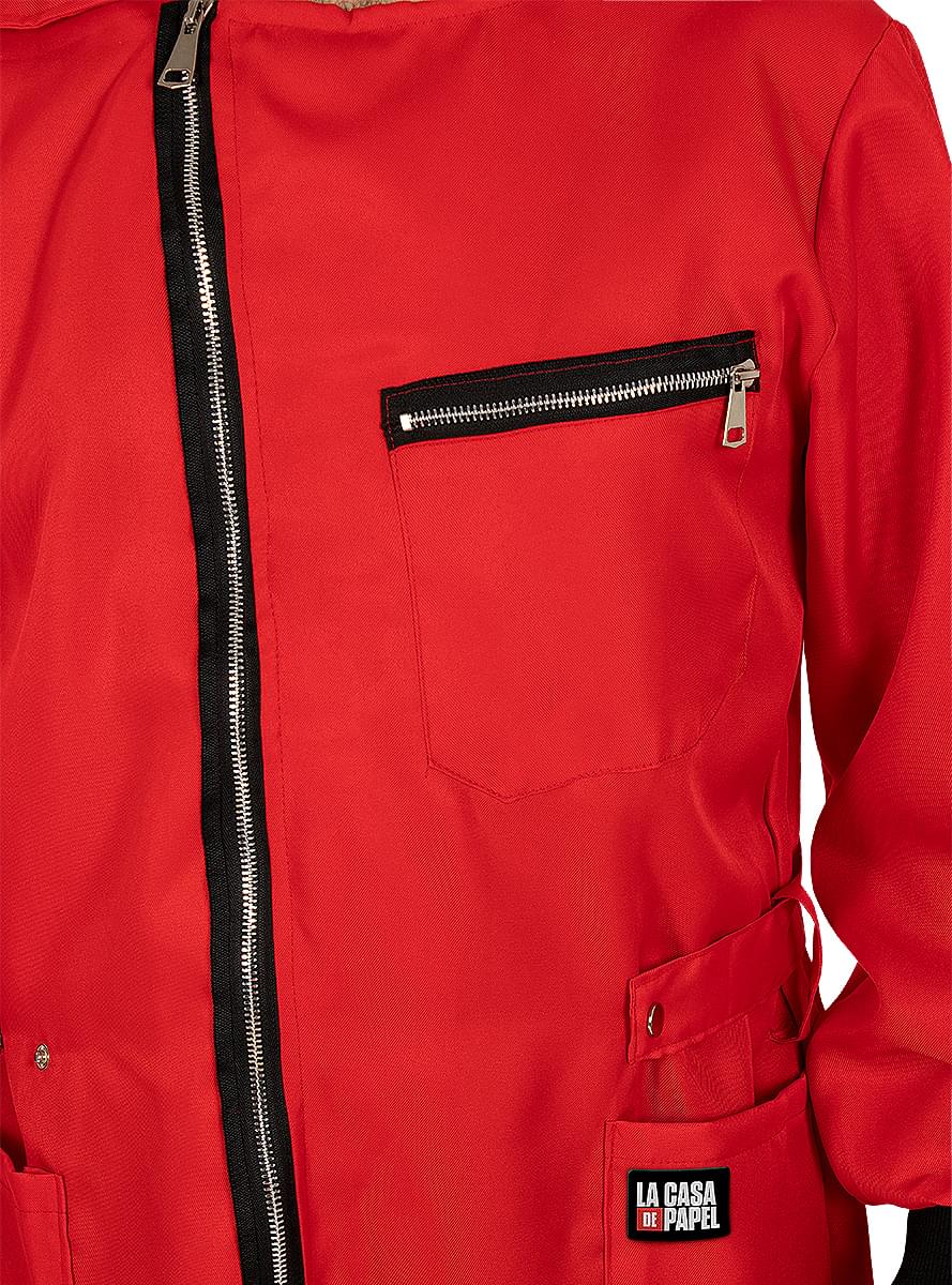 Fato de la Casa de Papel com rifle tamanho grande