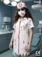 Disfraz de enfermera zombie para niña