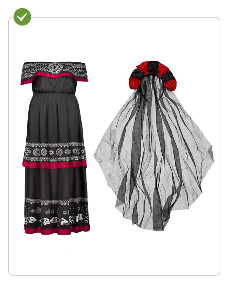 Costume da Dia de los Muertos da donna