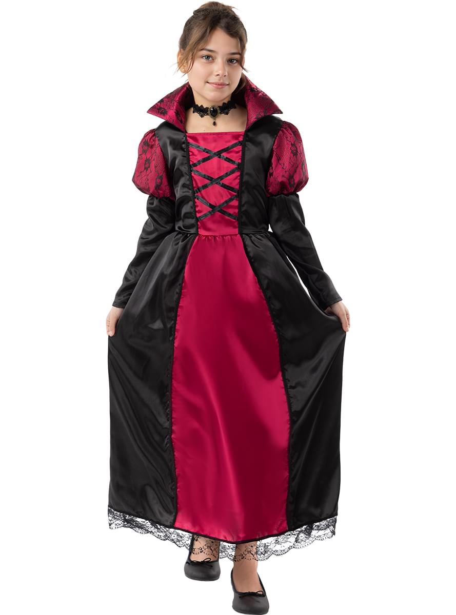 Maskeraddräkt vampyrinna för barn