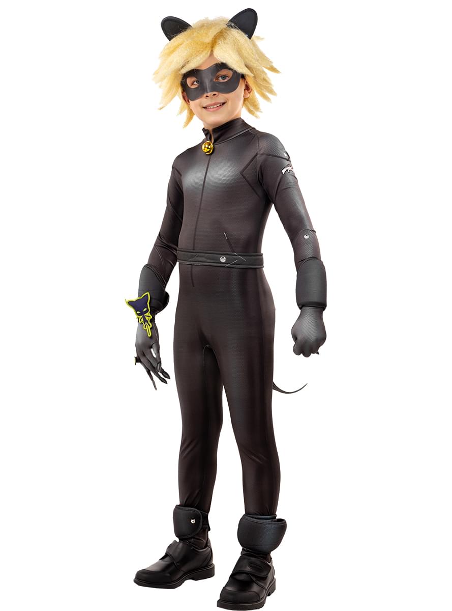 Cat Noir Kostüm mit Zubehör für Jungen - Ladybug