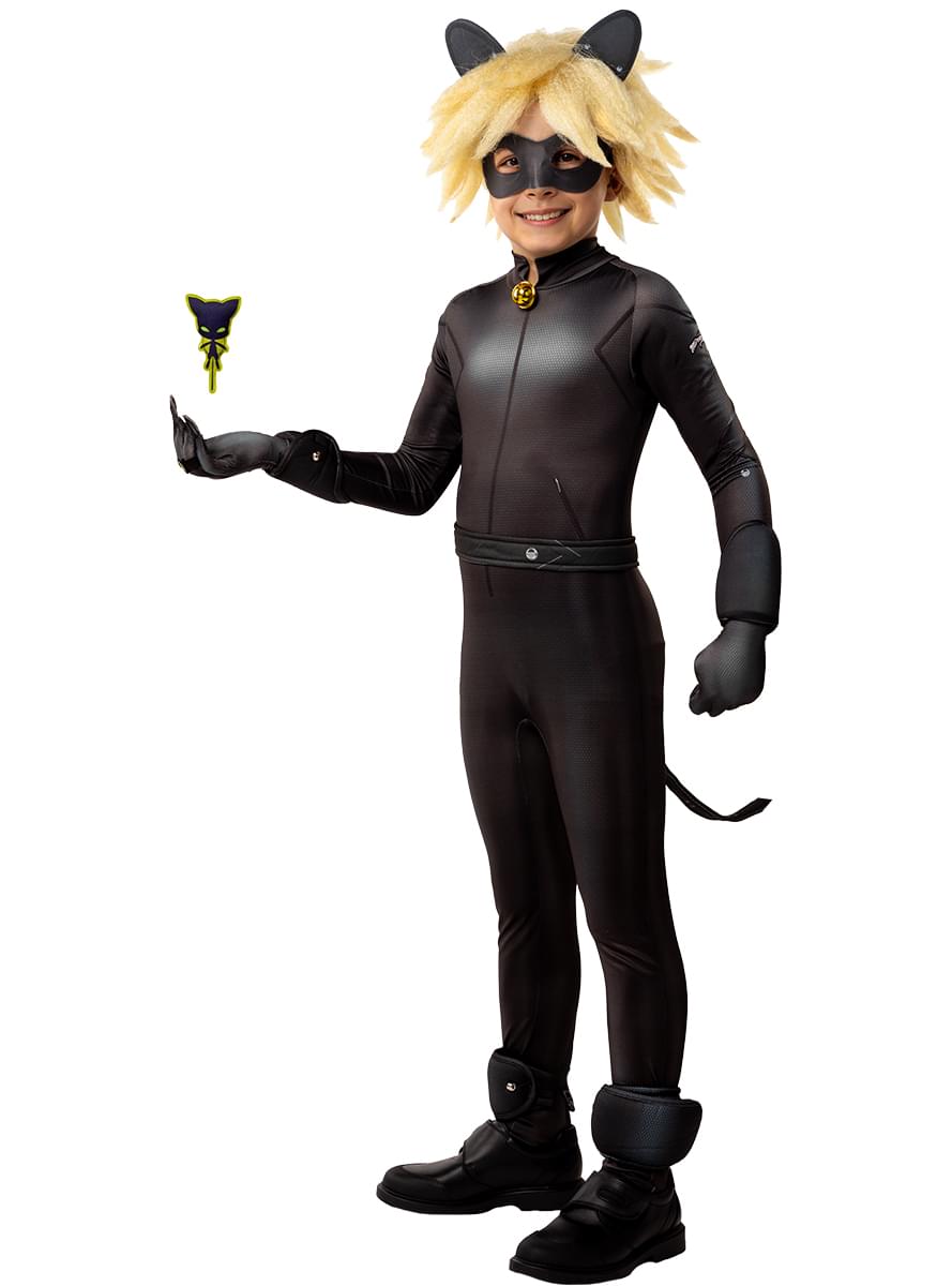 Cat Noir kostyme med tilbehør for gutt - Ladybug