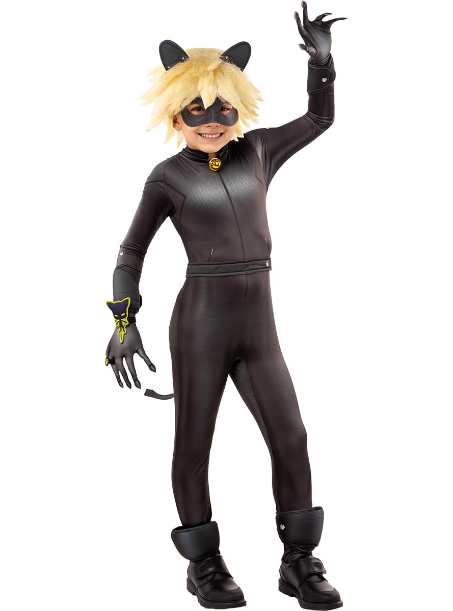 Cat Noir kostyme med tilbehør for gutt - Ladybug