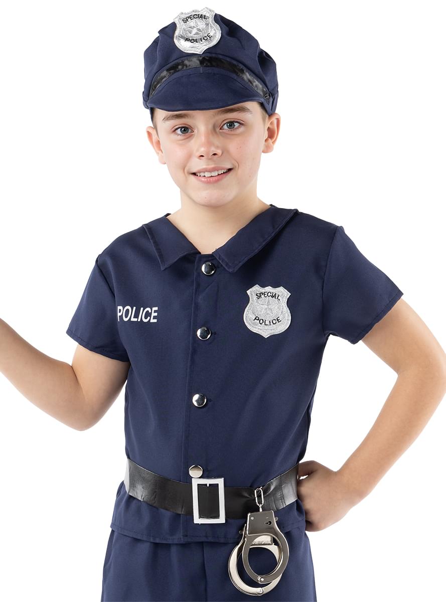 Fato de polícia para meninos