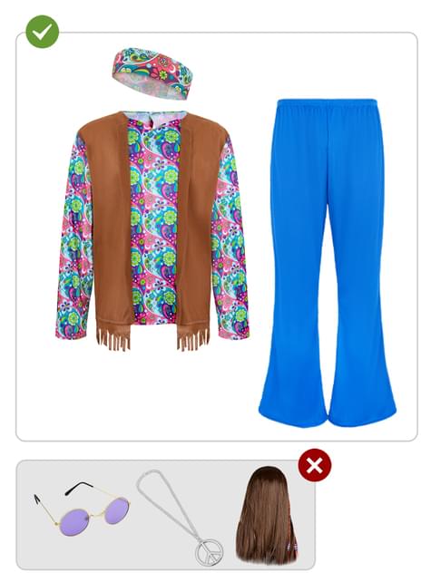 Hippie Maskeraddräkt Plus Size