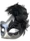 Venezian mask med fjädrar