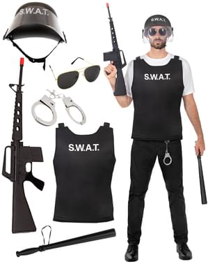 Disfraz de SWAT con accesorios para adulto
