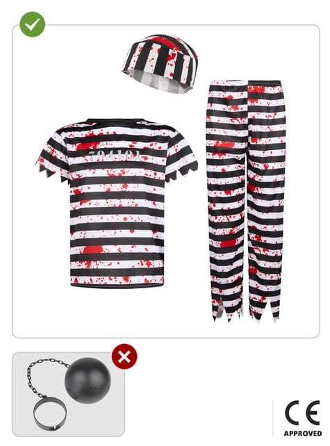 Costume da carcerato zombie per bambino