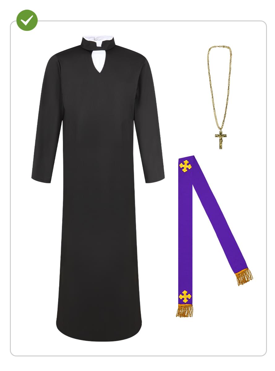 Exorcisten Father Karras Maskeraddräkt