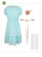 Déguisement jumelle Shining pour femme grande taille