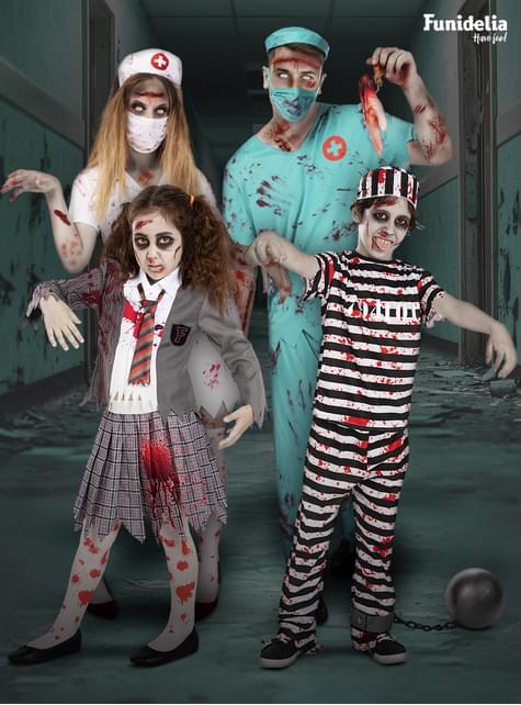 Fato de padre zombie para homem