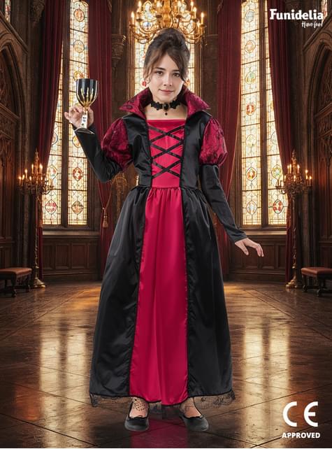 Fato de vampiresa para menina