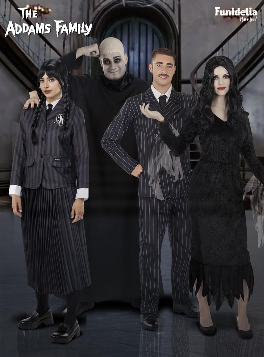 Disfraz de Miércoles Addams para niña - La Familia Addams
