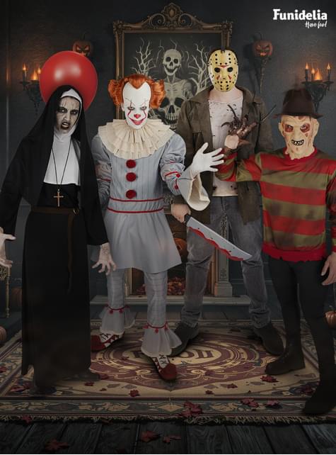 Kostým Pennywise s parukou - To Kapitola 2