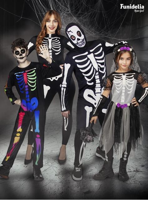 Skeleton brud kostume til piger