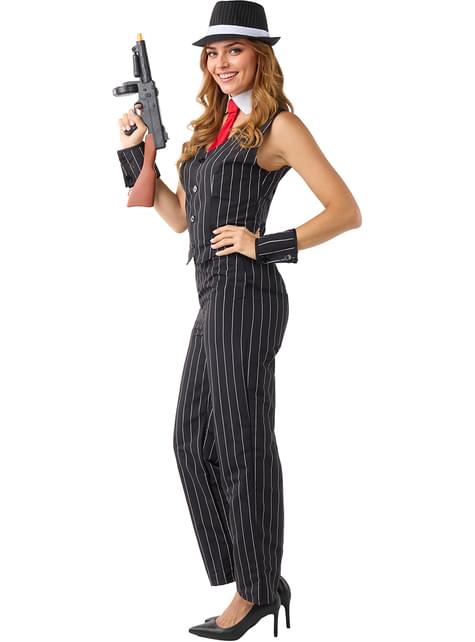 Mafia Gangster Costume for Women