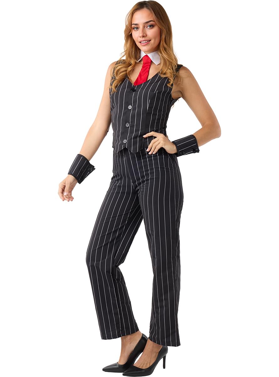 Costume da gangster mafiosa per donna