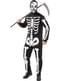 Skeletkostume, der lyser i mørket til mænd