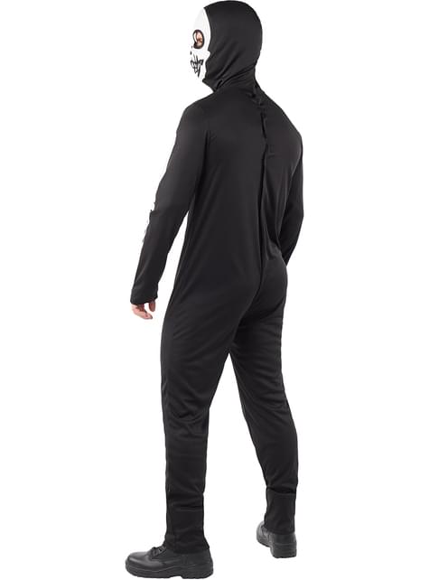 Skeletkostume, der lyser i mørket til mænd