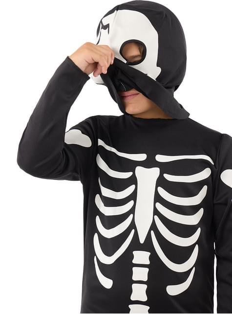 Skeletkostume der lyser i mørket til børn