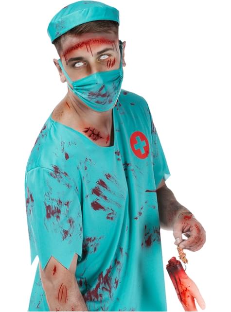 Kostým zombie chirurga pre mužov v nadmernej veľkosti