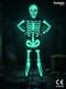 Skeleton kostuum glows in the dark for kids
