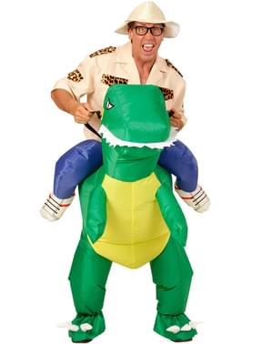 Dinosaur Rytter Kostyme for Voksen