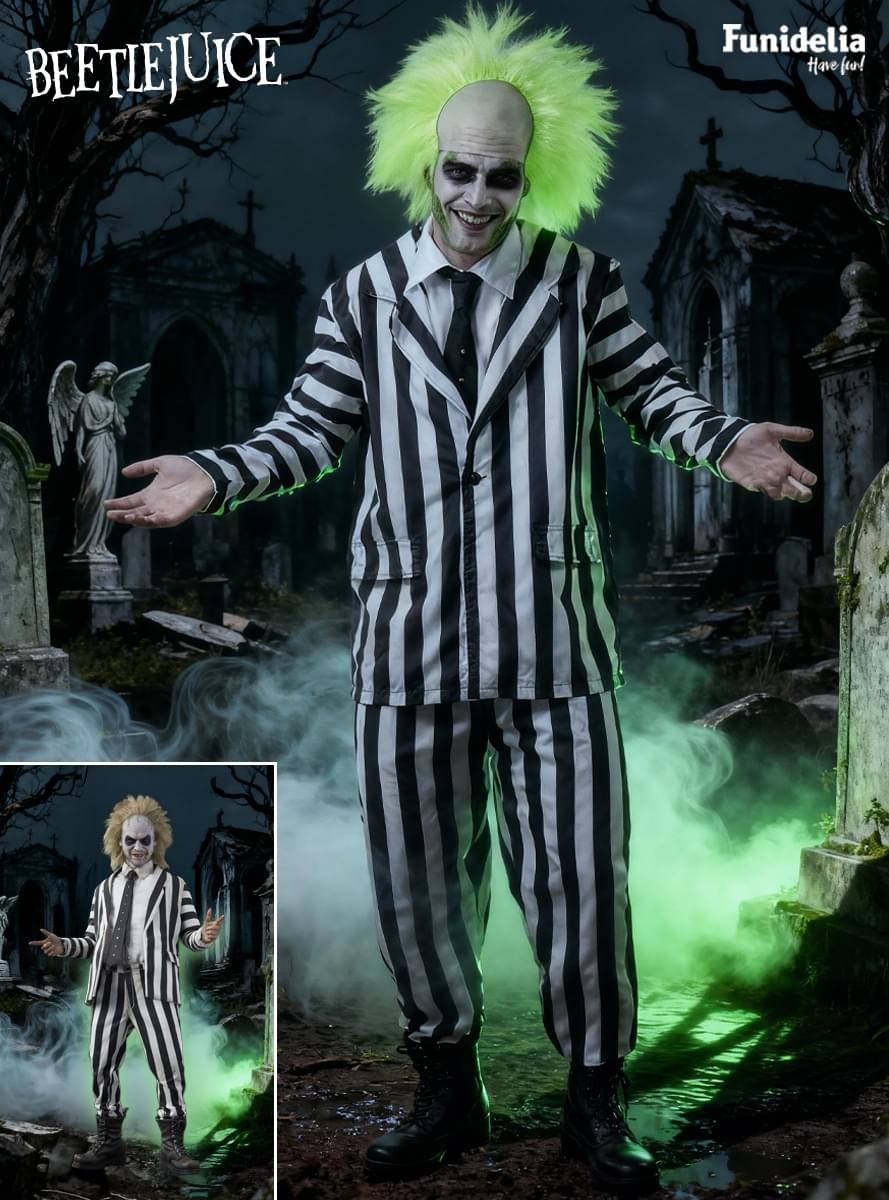 Beetlejuice búningur stór stærð