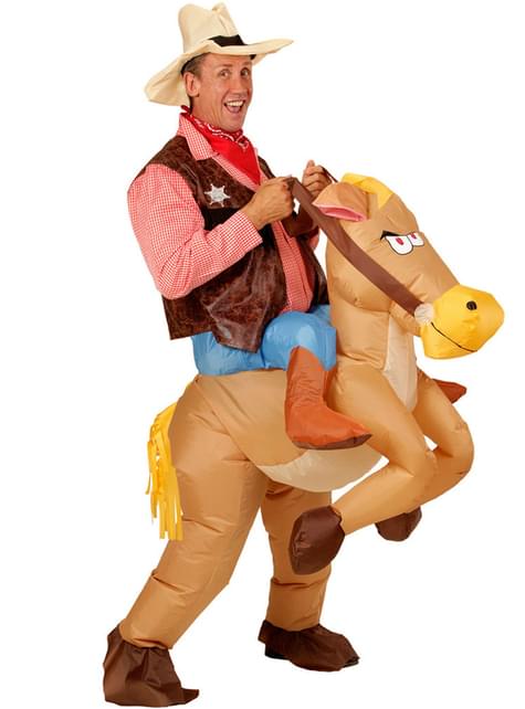 rand gewoontjes merk Inflatable Horse Costume for Adults. Express delivery | Funidelia